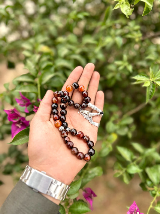 Deep Red Agate Misbaha  Misbaha-SM-002