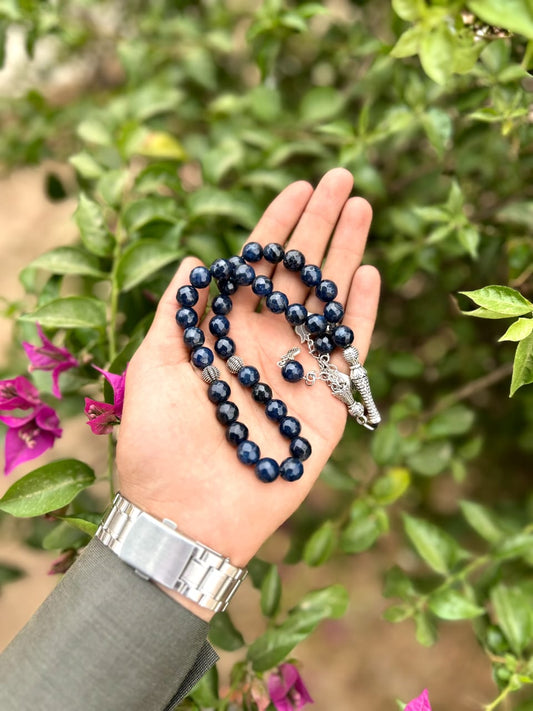 Midnight Blue Indian Agate Misbaha Misbaha-SM-007