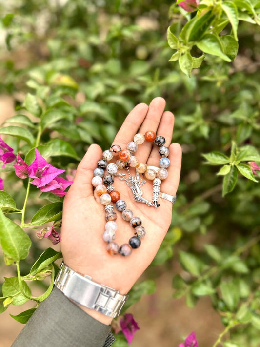 Natural Indian Agate Misbaha  Misbaha-SM-001